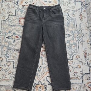 RW&CO. High-Rise Straight Leg Cropped  Jeans